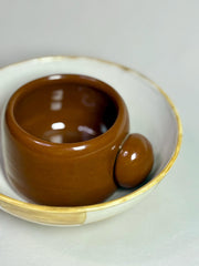 Handmade Ceramic Bowl and Mug Set: Rustic Stoneware Pottery Gift