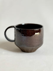 Handmade Stoneware Coffee Mug: Rustic Ceramic Pottery, Artisan Tea Cup