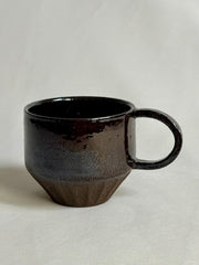 Handmade Stoneware Coffee Mug: Rustic Ceramic Pottery, Artisan Tea Cup