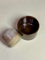 Handmade Stoneware Coffee Mug Set – Morning Mist & Willow Pair