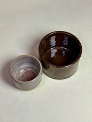 Handmade Stoneware Coffee Mug Set – Morning Mist & Willow Pair