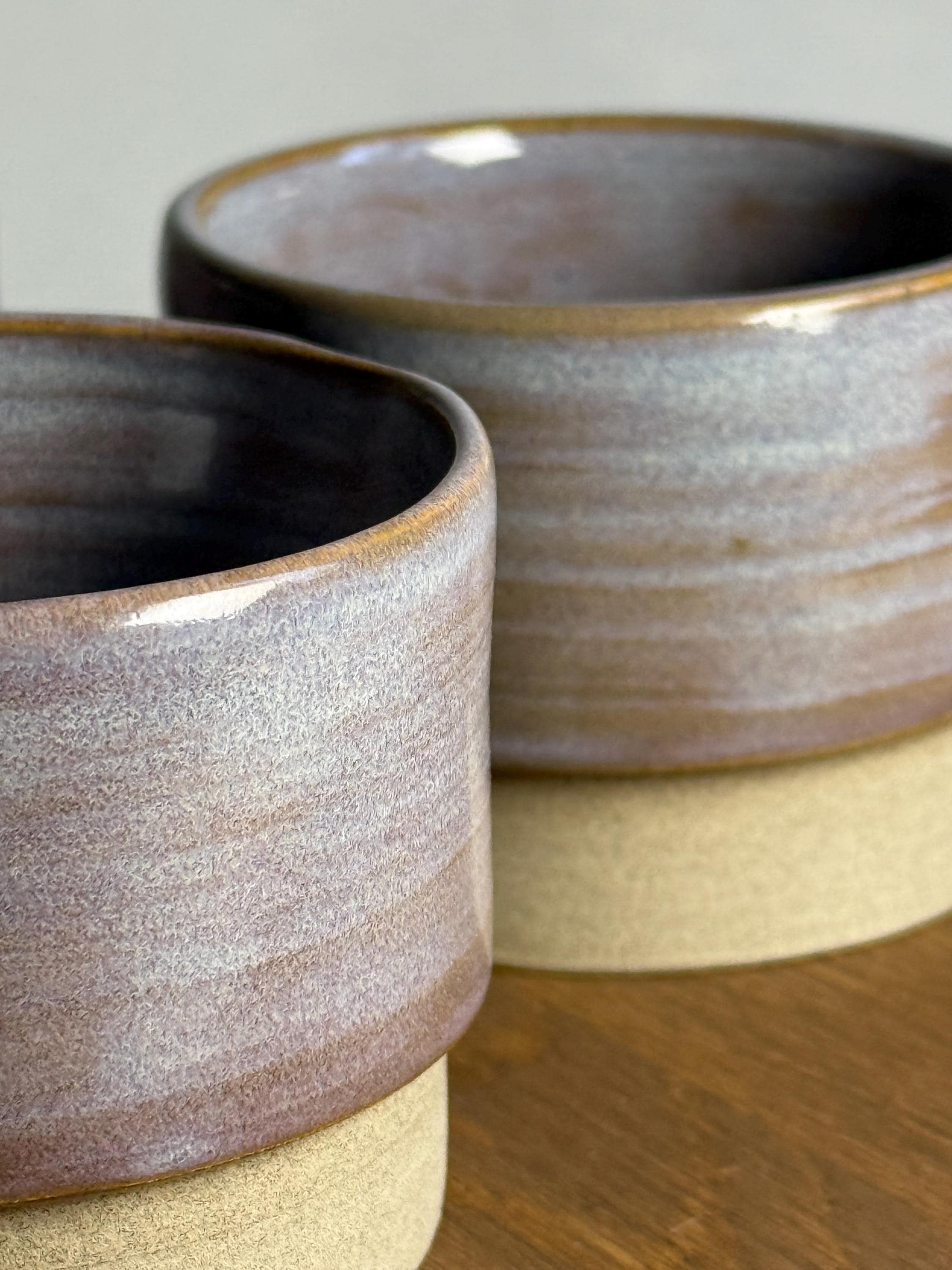 Handmade Lavender Stoneware Espresso Cup: Minimalist Ceramic Pottery