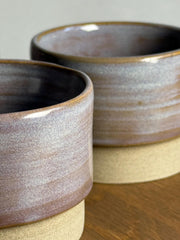 Handmade Lavender Stoneware Espresso Cup: Minimalist Ceramic Pottery