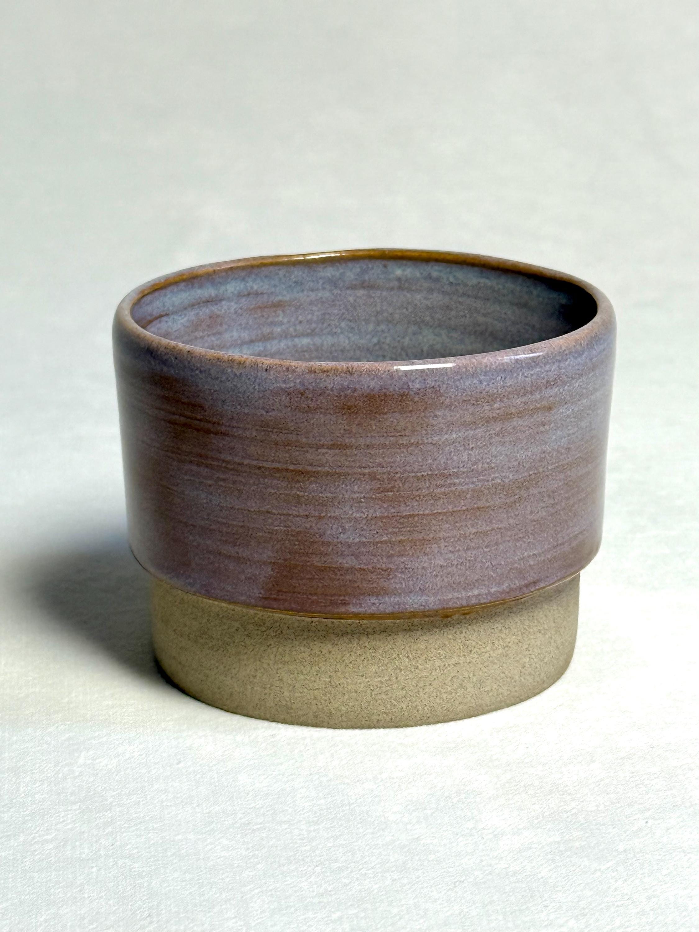 Handmade Lavender Stoneware Espresso Cup: Minimalist Ceramic Pottery