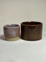 Handmade Stoneware Coffee Mug Set – Morning Mist & Willow Pair