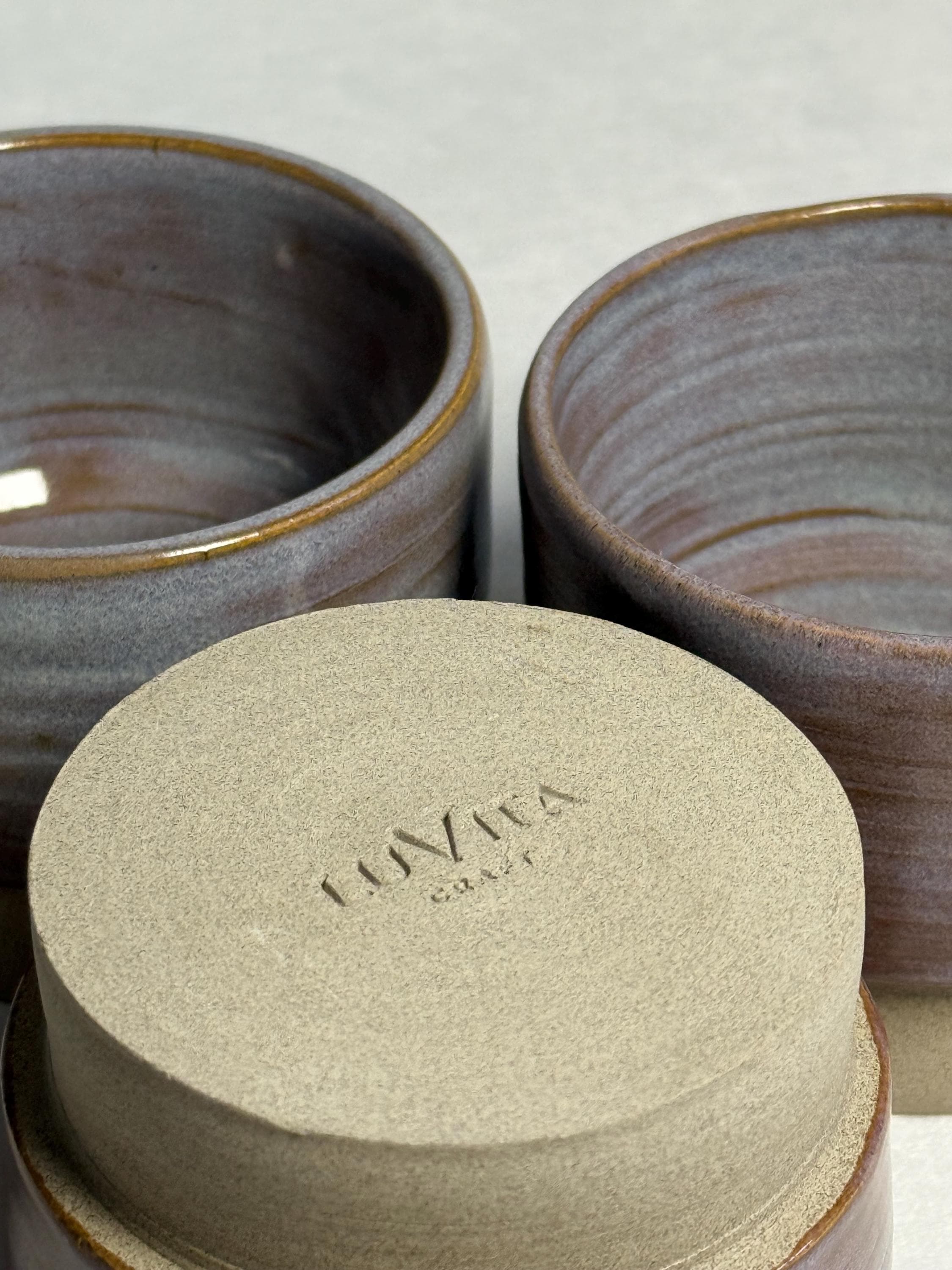 Handmade Lavender Stoneware Espresso Cup: Minimalist Ceramic Pottery