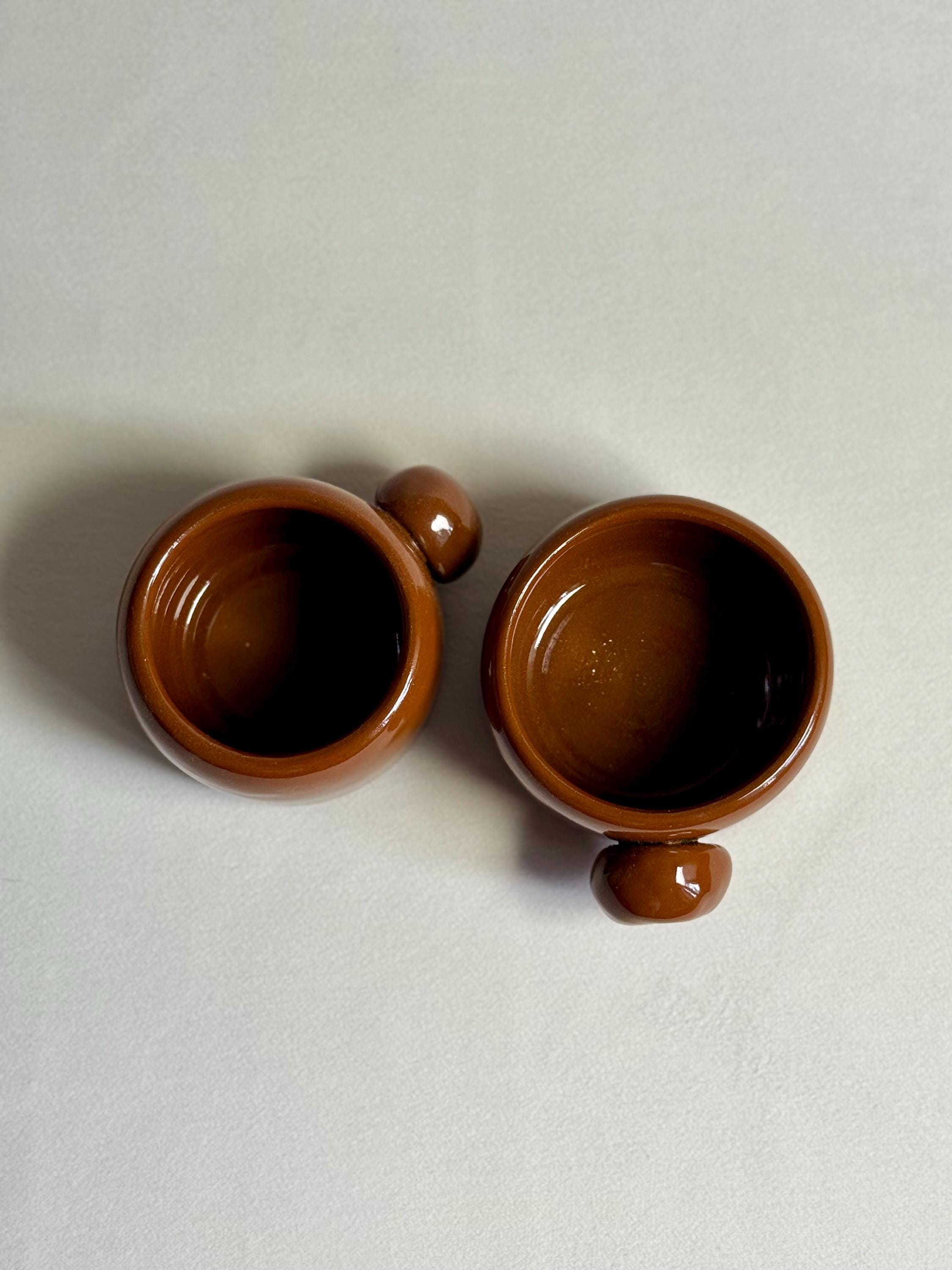 Handmade Terracotta Red Ceramic Mug: Rustic Stoneware Coffee Cup