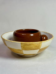 Handmade Ceramic Bowl and Mug Set: Rustic Stoneware Pottery Gift