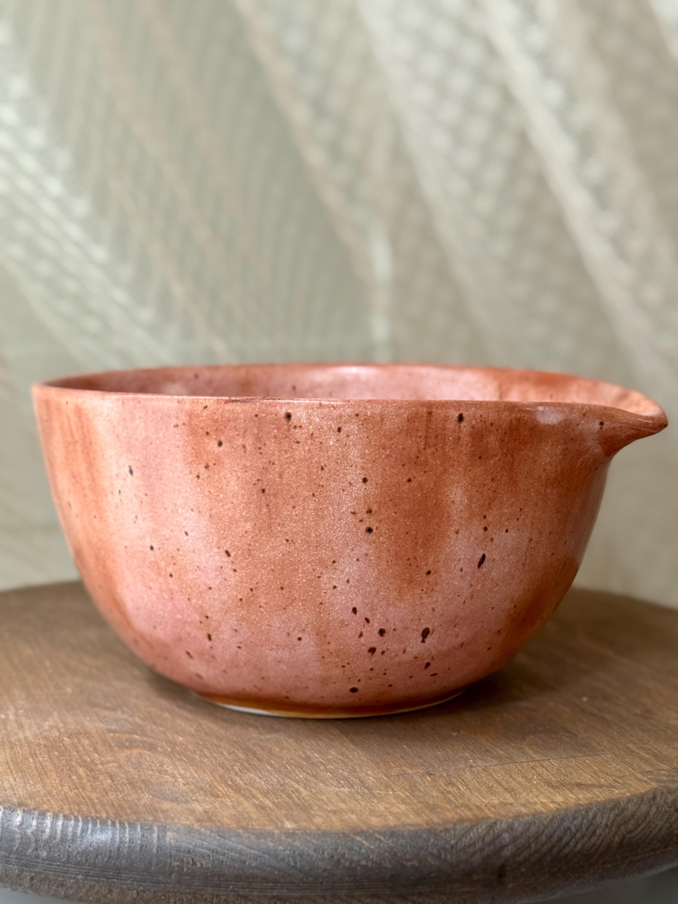 Handmade Pink Matcha Set – Ceramic Chawan Bowl & Whisk Holder | Japanese Tea Ceremony Pottery