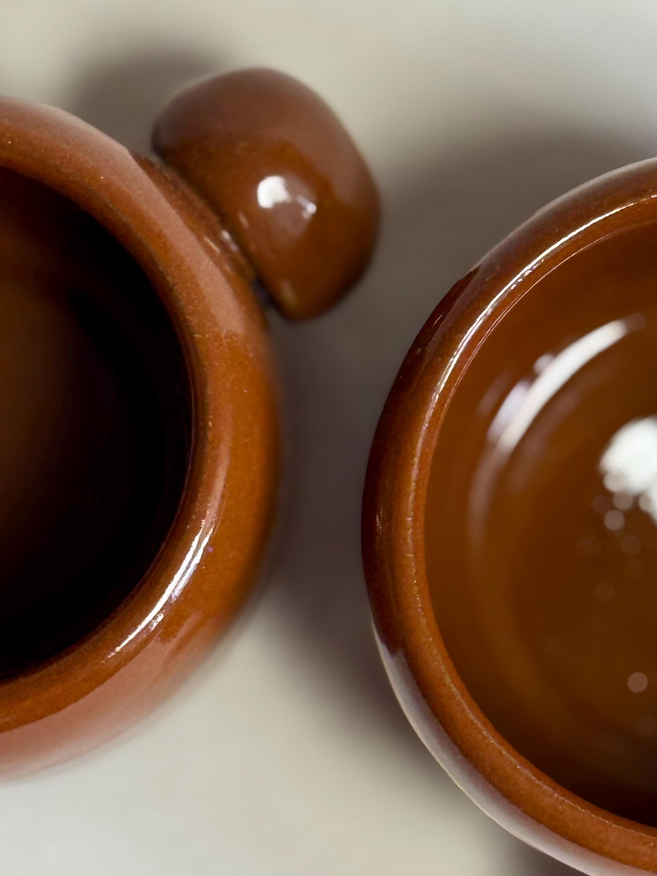 Handmade Terracotta Red Ceramic Mug: Rustic Stoneware Coffee Cup